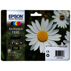 Epson T1811 Daisy XL Ink Cartridges, Multipack